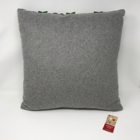 Wool Blend Felt 3D Christmas Tree Throw Pillow - Picture 3 of 5